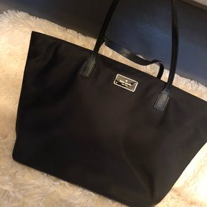 Kate Spade Black Tote - Baby Laptop Carry On!